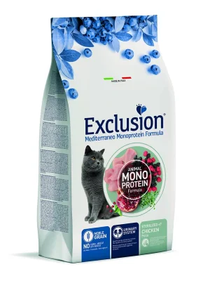 Exclusion Medit Noble Cat +7 Sterilized Pollo - Dorado