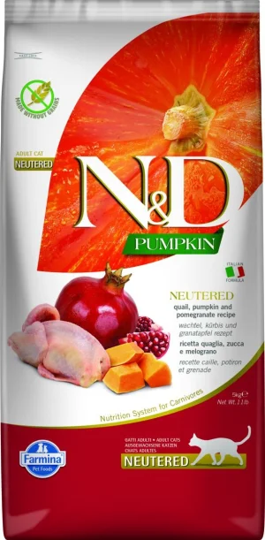 Farmina ND Cat Pumpkin Neutered Quaglia/Melogano 5kg