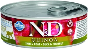 Farmina ND Umido Quinoa Skin Anatra/Cocco 80g per Gatti