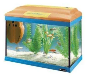 Ferplast Cayman  40 Colours - Acquario da 21 Lt con coperchio, filtro e luci