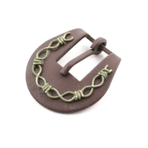 Fibbia per Testiera Western Lakota 'Chain' - Finitura Brunita