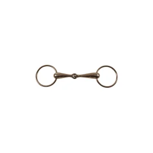 Filetto ad anelli con cannone pieno in acciaio inox - Umbria Equitazione