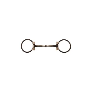 Filetto Western a D in ferro nero decorato - Pool's - 12,5 cm