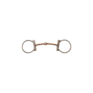 Filetto Western a D Pool's - Torciglione Rame Grosso - 12,5 cm