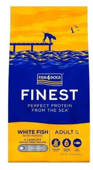 FISH4DOGS Finest Adult Pesce Bianco/Patate - Kg 12