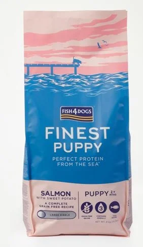 FISH4DOGS Finest Puppy Salmone/Patate (Large Kibble) KG 6