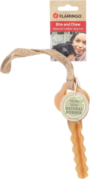 Flamingo Guma Chiave Marrone 33cm - Gioco per cani