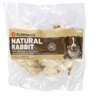 Flamingo Nature Snack Cosce di Coniglio con Pelo 200 g