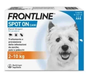 Frontline Spot-On per Cani 2-10 kg - 3 Pipette