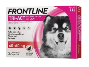 Frontline Tri-Act 40-60 kg - Protezione Antiparassitaria per Cani