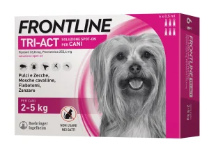 Frontline Tri-Act per cani 2-5 kg - 6 pipette