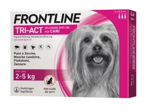 Frontline Tri-Act per Cani 2-5 kg - Antiparassitario Efficace