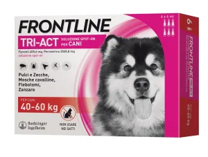 Frontline Tri-Act per cani 40-60 kg - 6 pipette