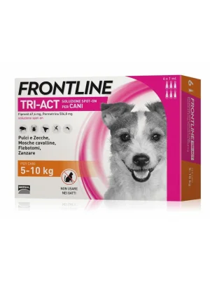 Frontline Tri-Act per Cani 5-10 kg - 6 Pipette