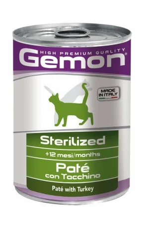 Gemon Cat Paté Sterilized Tacchino 24 x 400 g