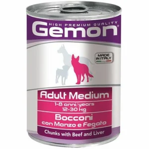 Gemon Dog Medium Bocconi Manzo/Fegato 24 x 415 g
