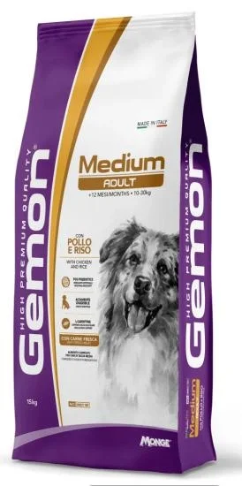 Gemon Medium Pollo 15 kg - Crocchette per cani taglia media