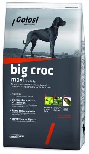 GOLOSI Dog Big Croc 12 kg - Mangime Secco per Cani