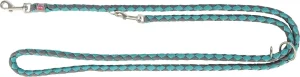 Guinzaglio di Addestramento TRIXIE, L-XL: 2.00m/ø18mm, Aqua/Grigio