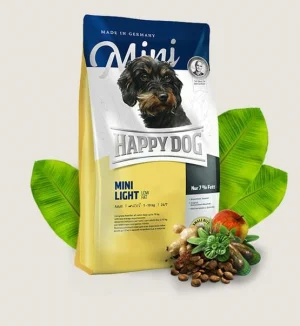 Happy Dog Mini Light Low Fat 4 kg - Mangime secco per cani piccoli