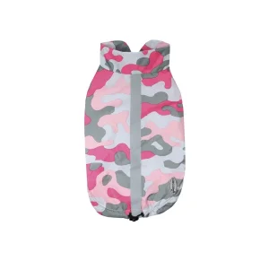 Impermeabile per Cani Tascabile Pollock Camouflage Rosa