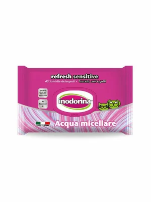 Inodorina Salviette Sensitive Acqua Micellare, 40 pz