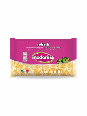 Inodorina Salviette alla Camomilla per Cani - 15 pz