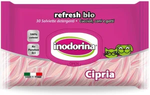Inodorina Salviette Bio Cipria per Cani - 30 pz