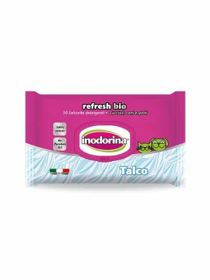 Inodorina Salviette Bio Talco per Cani - 30 pz