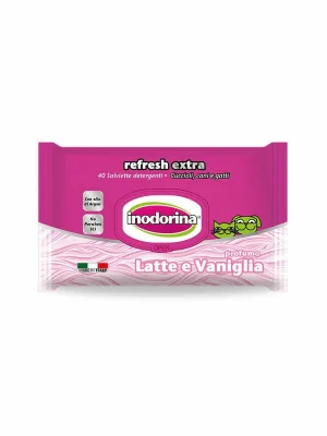 Inodorina Salviette Tutti i Manti Latte per Cani - 40 pz