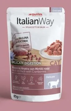 Italian Way Cat Delicate Buste 28 x Gr 85 Anatra/Mirtilli - Giuntini