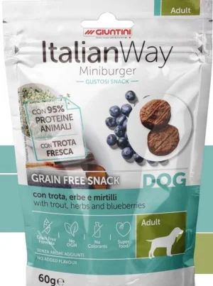 Italian Way Dog Burger Trota 60g - Giuntini