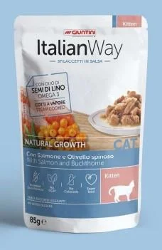Italian Way Kitten Bustine 28 x 85g Salmone/Olivello Spinoso - Giuntini