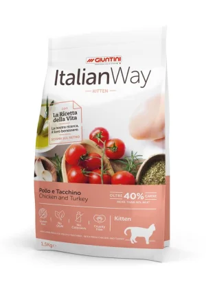 Italian Way Kitten Pollo e Tacchino 1,5 kg