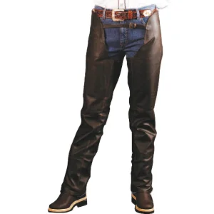 Lakota Chaps Western in cuoio effetto "pull-up"