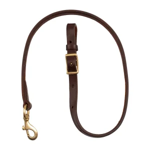 Lakota Tie Down Western 3/4 x 40 - cuoio e ottone - Unica Oliato