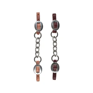 Latigo Curb 1/2" con catena singola e fibbia inox - Berlin Custom Leather - Unica Testa di Moro