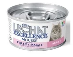 LeChat Mousse Pollo e Maiale 85 g - Umido per Gatti