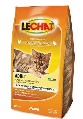 LeChat Premium Pollo e Tacchino 1,5 kg - Crocchette per Gatti
