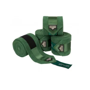 LeMieux Loire Satin Polo - Fasce Hunter Green Large (set 4)