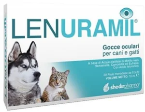 Lenuramil Gocce Oculari per Cani e Gatti - Shedirpharma 20 Fl. x 0,5 ml