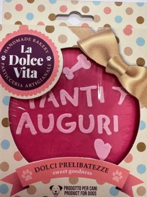 LEO Torta di Compleanno Rosa - 90g - LEOPET