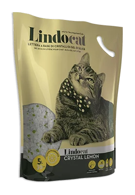 Lettiera al silicio Lindocat Crystal Lemon 5 L