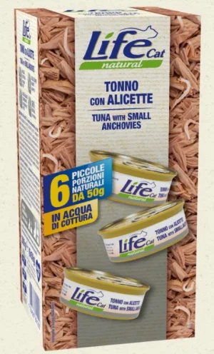 Lifecat Multipack 6 x 50g Tonno/Alicette - LIFEPET