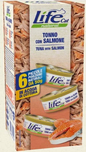 Lifecat Multipack 6 x Gr 50 Tonno/Salmone - Lifepet