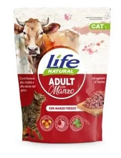 Lifepet Lifecat Adult Manzo 800 g - Crocchette per Gatto