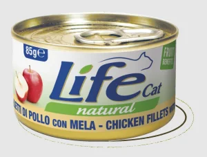 Lifepet Lifecat New Filetto Pollo e Mela 85 g - Umido per Gatti