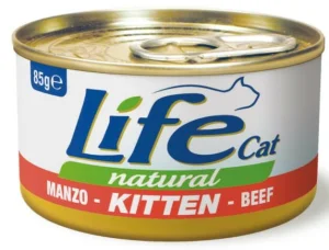 LIFEPET Lifecat New Kitten Manzo 85 g