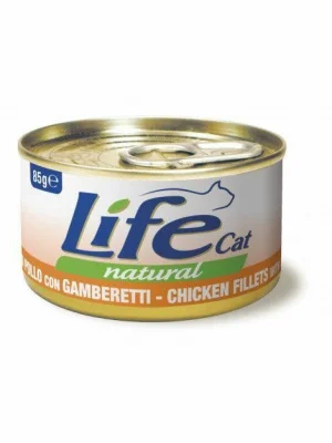LIFEPET Lifecat New Pollo e Gamberetti 85 g