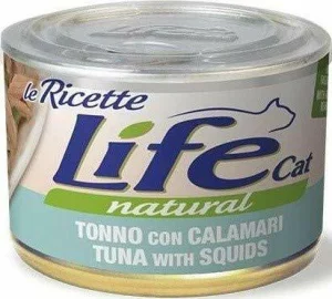 Lifepet Lifecat Ricette Tonno, Calamari e Fagioli 150 g